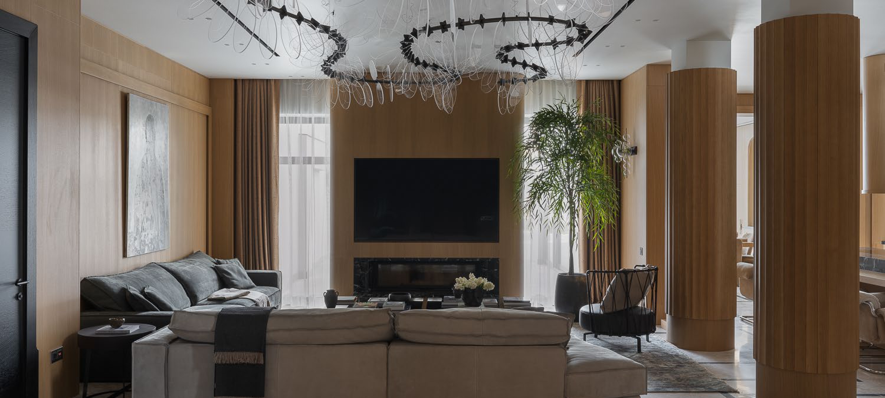 Океанический дом Villa Alora 1400 м² в Миллениум Парке у канала. Мастер-блок 220 м², спа, искусство