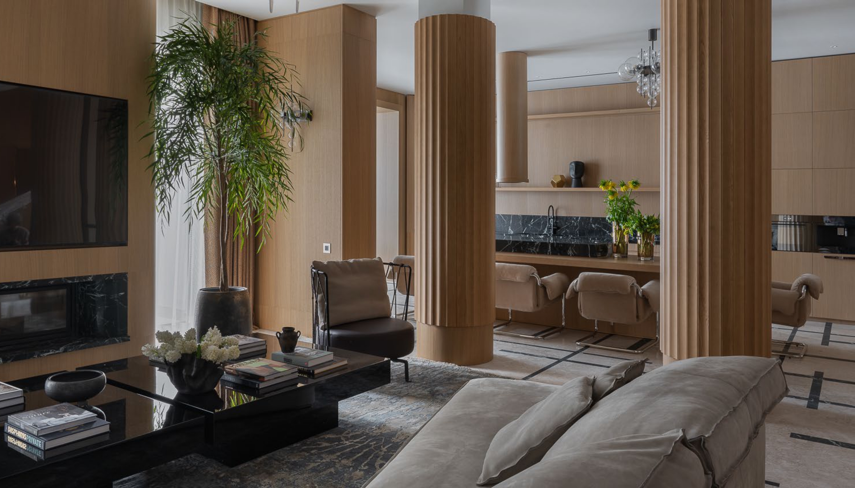 Океанический дом Villa Alora 1400 м² в Миллениум Парке у канала. Мастер-блок 220 м², спа, искусство